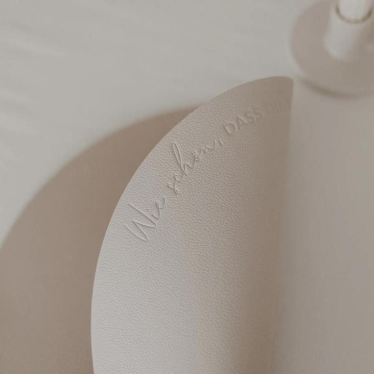 WENDBARES PLATZSET WIE SCHÖN DASS DU DA BIST ♡ CREME - 1