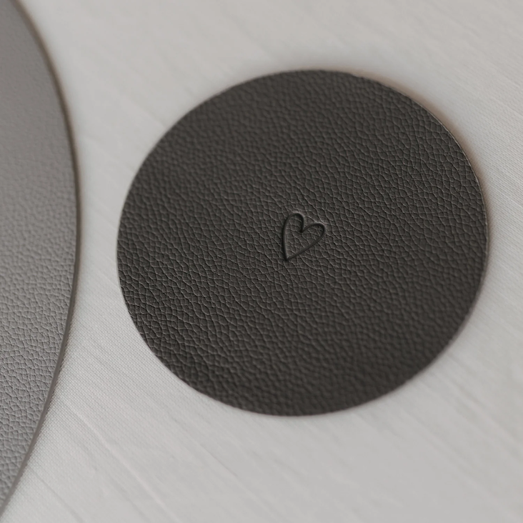 UNTERSETZER (COASTER) HERZ ♡ (1 STÜCK)