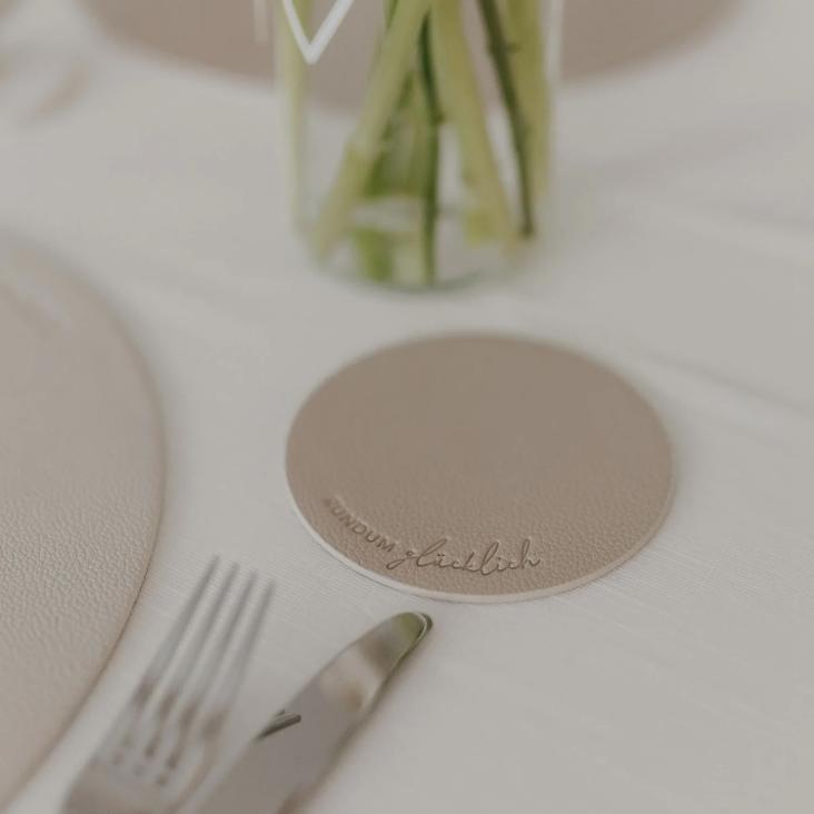 UNTERSETZER RUNDUM GLÜCKLICH ♡ (1 STÜCK)