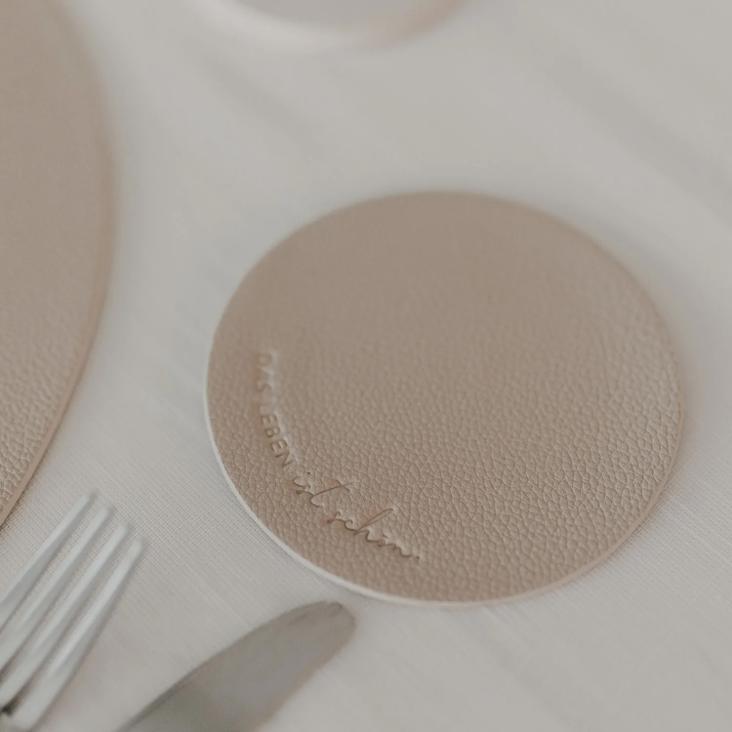 UNTERSETZER (COASTER) DAS LEBEN IST SCHÖN ♡ (1 STÜCK) - 0