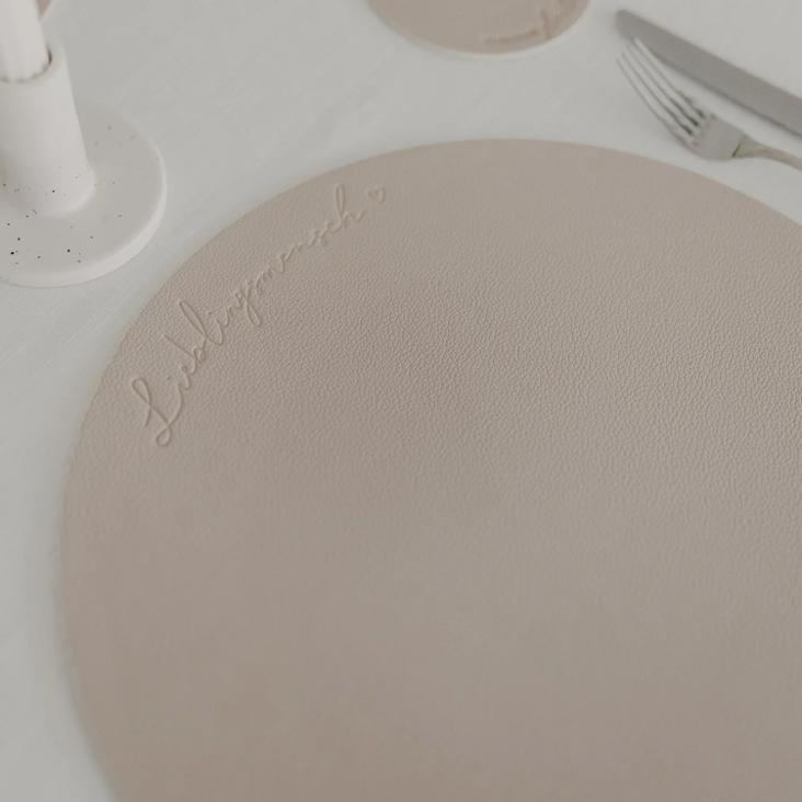 LIEFERBAR AB CA.5.02: WENDBARES PLATZSET LIEBLINGSMENSCH ♡ CREME