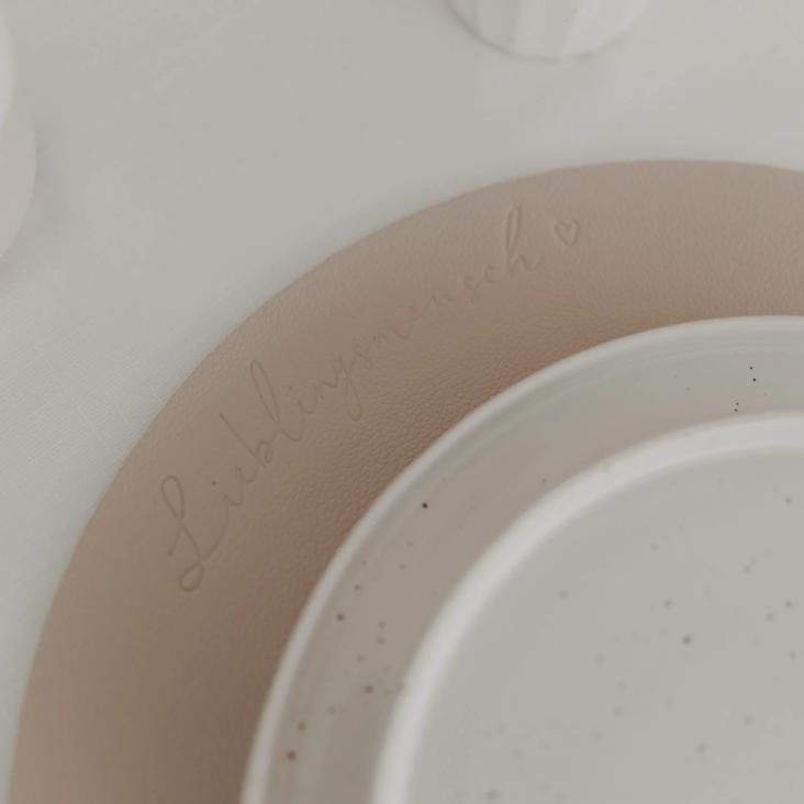 WENDBARES PLATZSET LIEBLINGSMENSCH ♡ CREME - 4