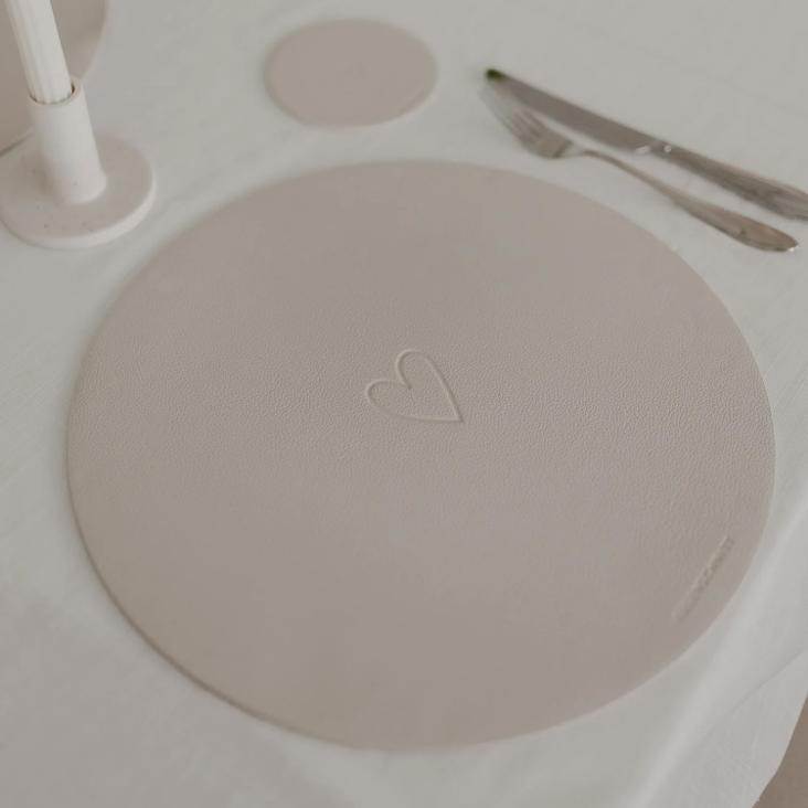 WENDBARES TISCHSET LIEBLINGSMENSCH ♡ CREME - 0
