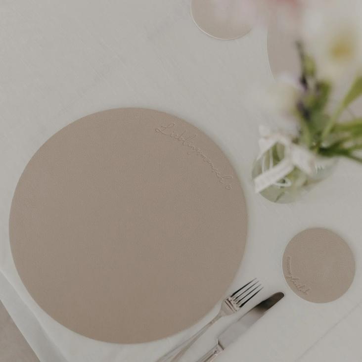 WENDBARES TISCHSET LIEBLINGSMENSCH ♡ CREME - 5