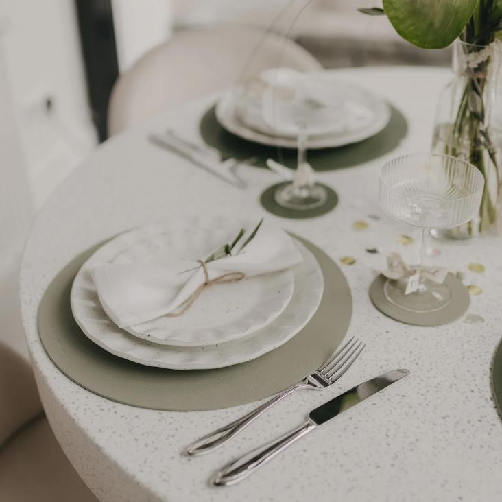 WENDBARES PLATZSET HERZ ♡ GRÜN - 3