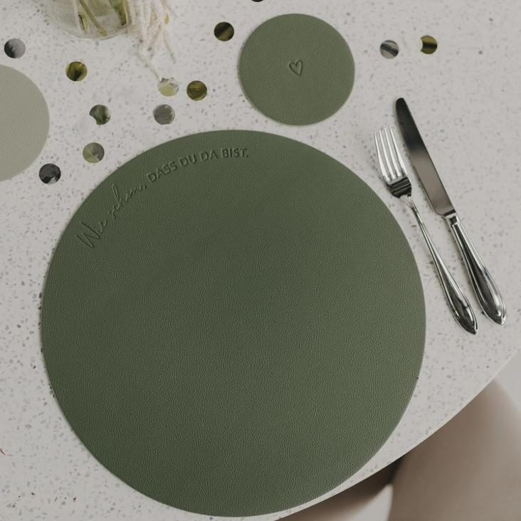 WENDBARES PLATZSET WIE SCHÖN DASS DU DA BIST GRÜN - 5