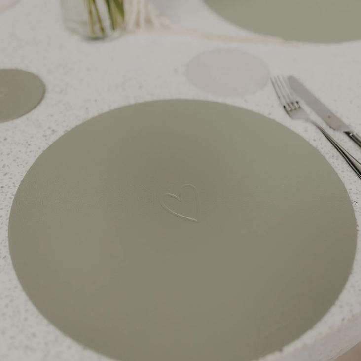 WENDBARES TISCHSET WIE SCHÖN DASS DU DA BIST ♡ GRÜN - 9