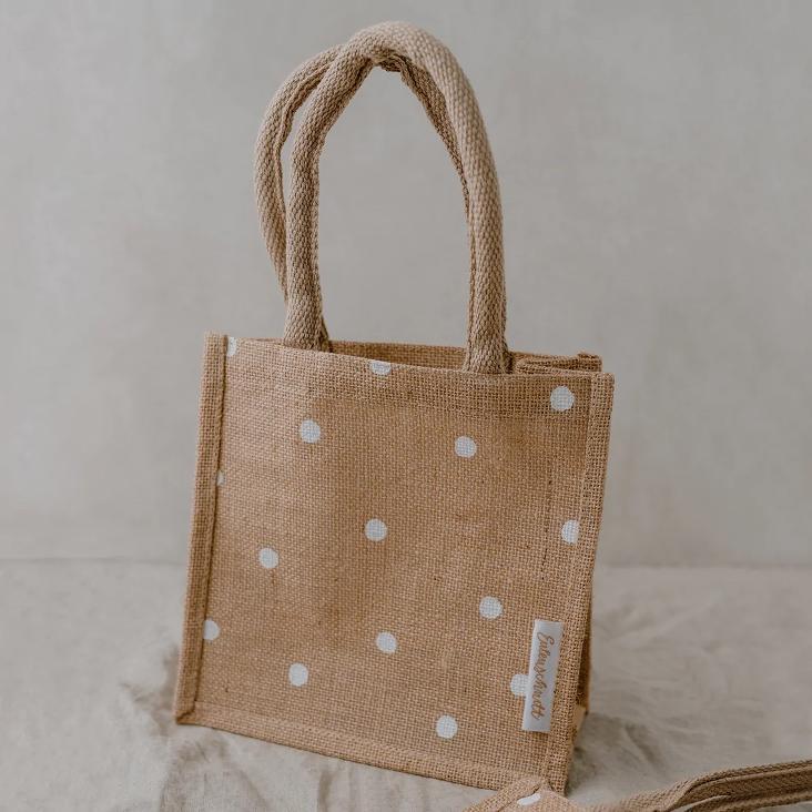 MINI JUTE SHOPPER PUNKTE EINZELN