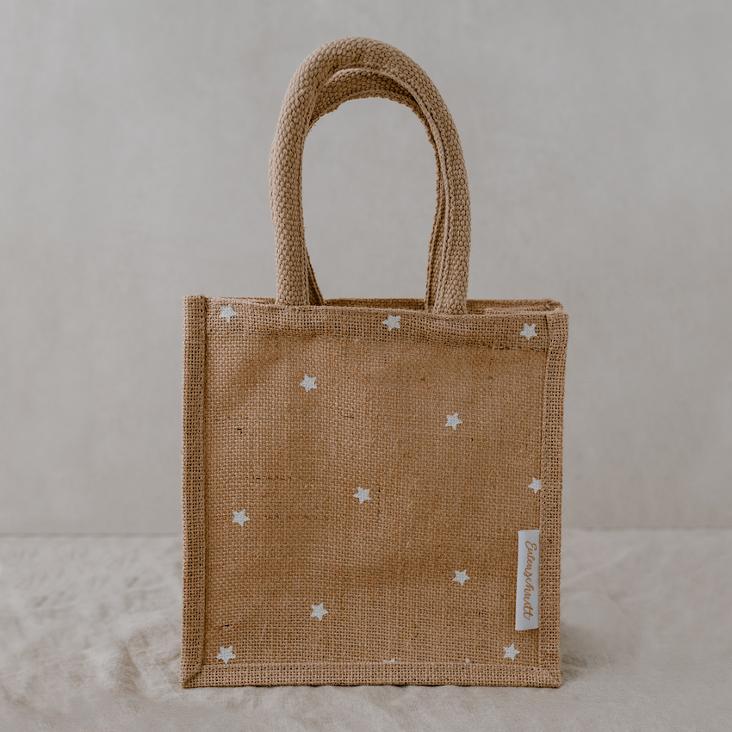 MINI JUTE SHOPPER STERNE EINZELN