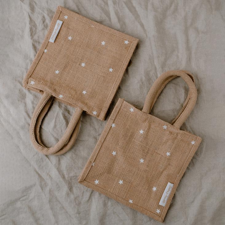 MINI JUTE SHOPPER STERNE EINZELN - 2