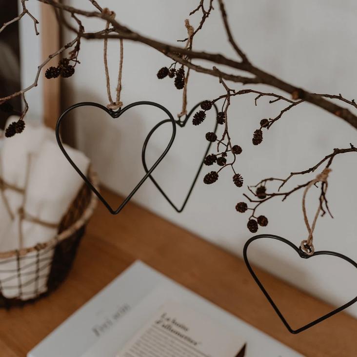 VORBESTELLEN: BALD WIEDER LIEFERBAR: METALLANHÄNGER HERZ 6ER SET