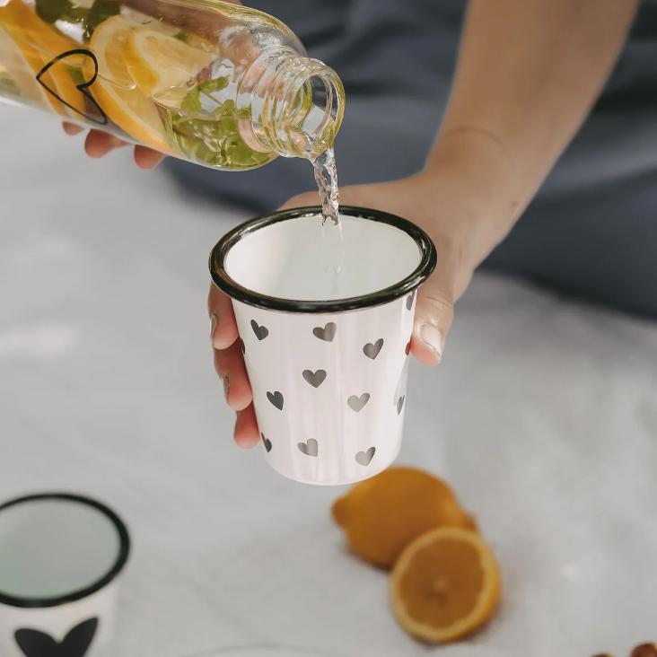EMAILLE BECHER HERZEN ♡ - 4