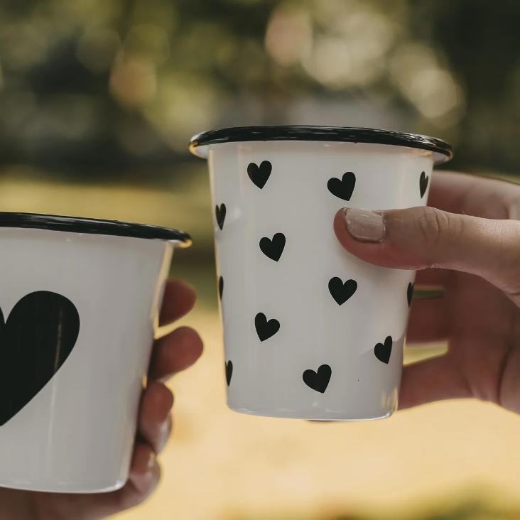 EMAILLE BECHER HERZEN ♡ - 2