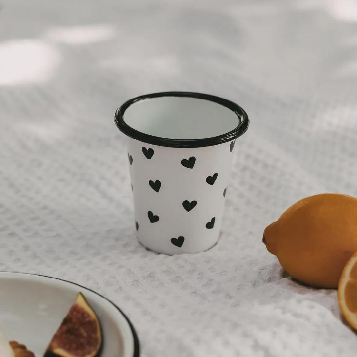EMAILLE BECHER HERZEN ♡ - 3