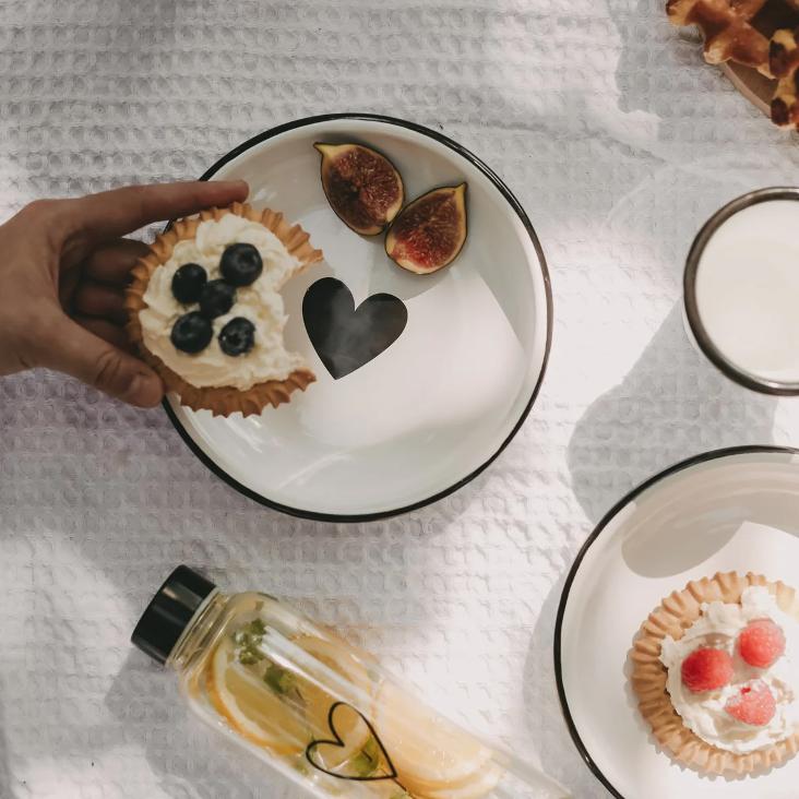 EMAILLE TELLER GROSSES HERZ ♡ - 1