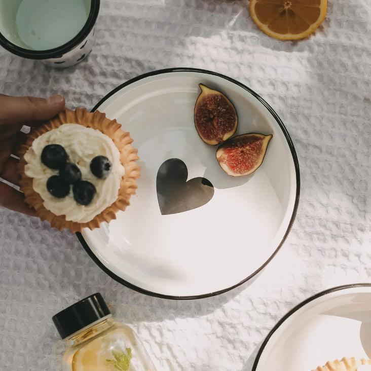 EMAILLE TELLER GROSSES HERZ ♡ - 3