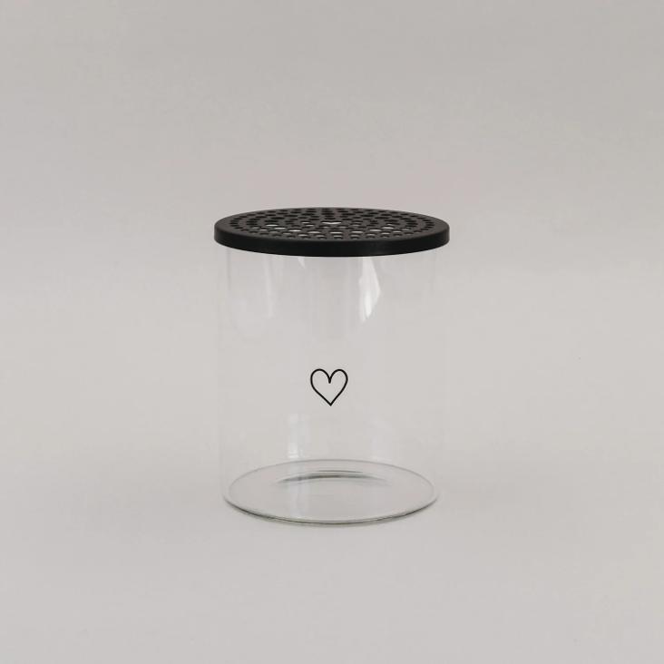 METALLDECKEL BLUMENHALTER SCHWARZ ♡ - 4