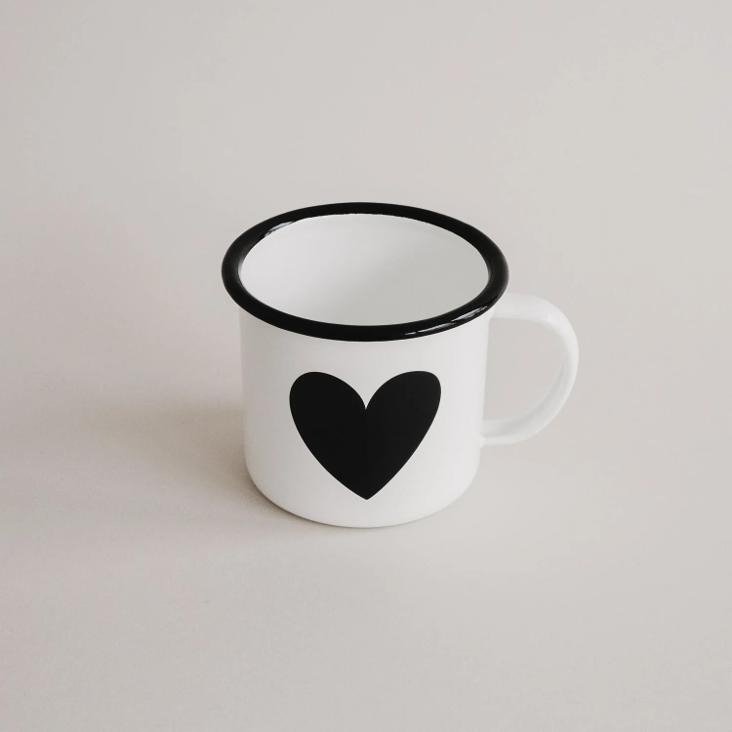 EMAILLE TASSE HERZ ♡ - 0