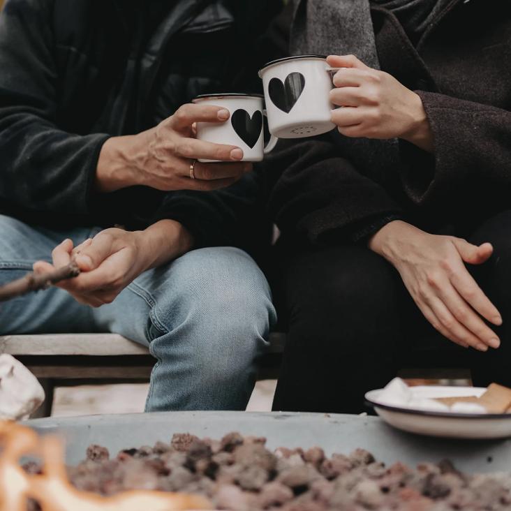 EMAILLE TASSE HERZ ♡ - 2