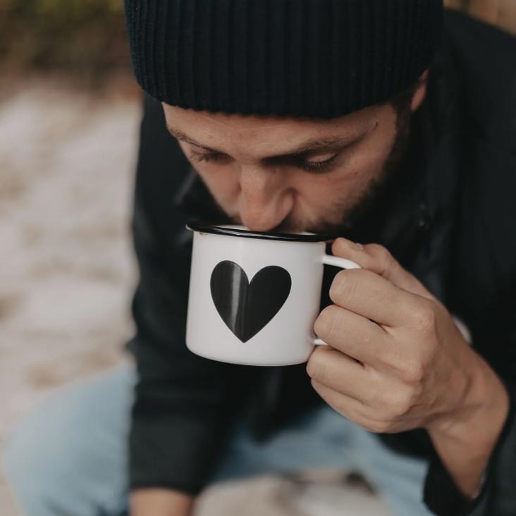 EMAILLE TASSE HERZ ♡ - 5