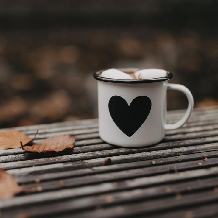 EMAILLE TASSE HERZ ♡