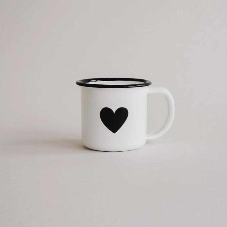 EMAILLE ESPRESSO TASSE HERZ ♡ - 2