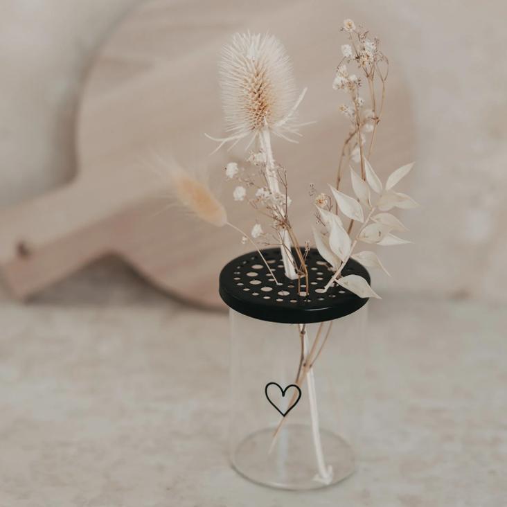 METALLDECKEL BLUMENHALTER ♡