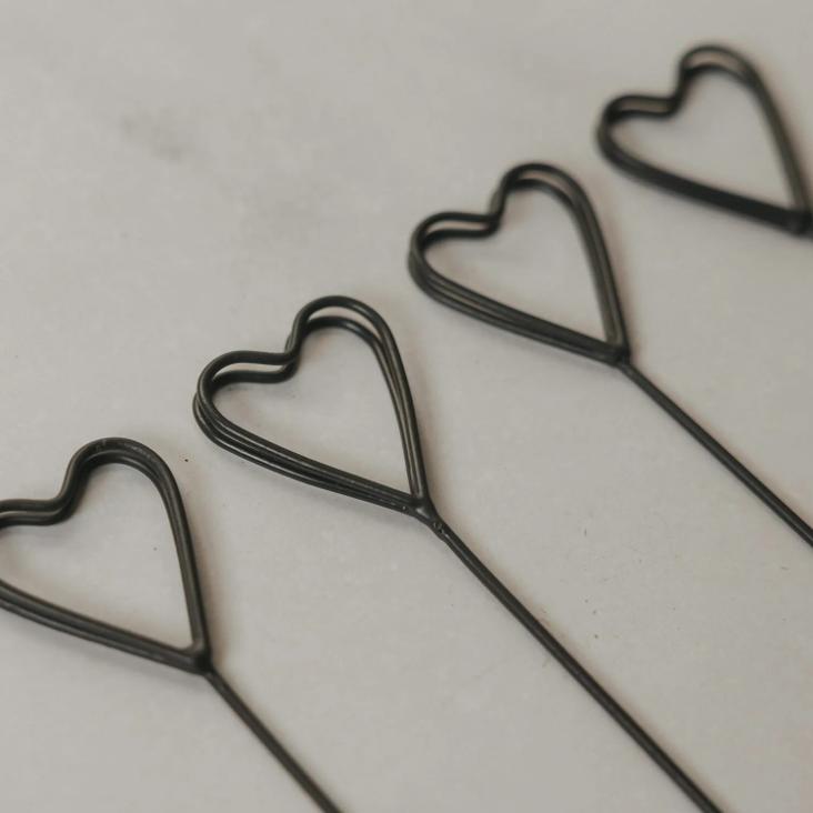 NEU: VORBESTELLEN: METALLSTECKER KARTE GROSS HERZ ♡ 4ER SET / LIEFERBAR CA.MITTE OKTOBER - 0