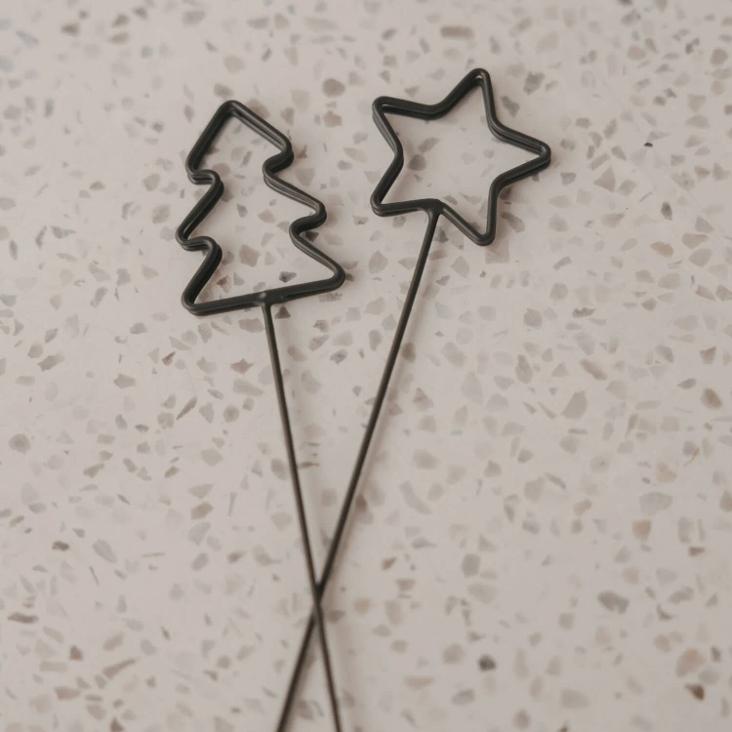 NEU: VORBESTELLEN: METALLSTECKER KARTE GROSS STERN & TANNE ♡ 4ER SET / LIEFERBAR CA.MITTE OKTOBER