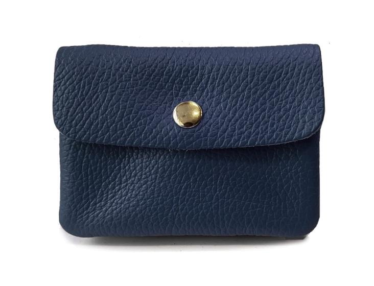 MÜNZETUI MIT REISSVERSCHLUSS BLAU