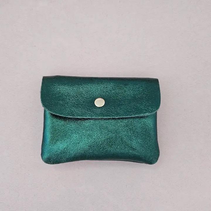 MÜNZETUI MIT REISSVERSCHLUSS METALLIC TÜRKIS - 0