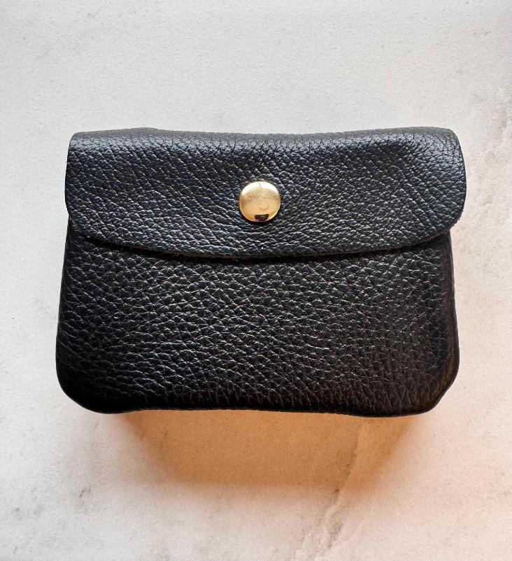 MÜNZETUI MIT REISSVERSCHLUSS SCHWARZ