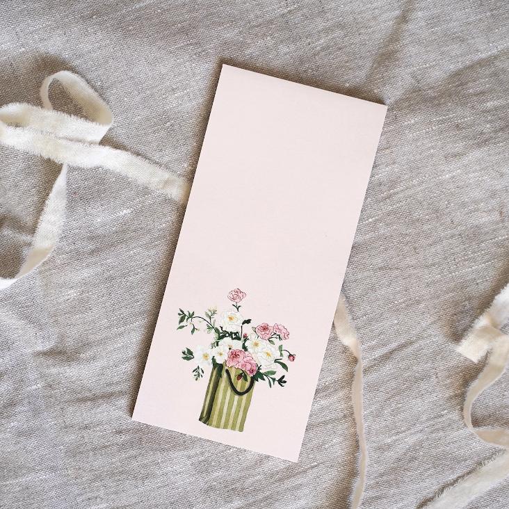 NEU: VORBESTELLEN BALD LIEFERBAR: NOTIZBLOCK BLUMENTASCHE