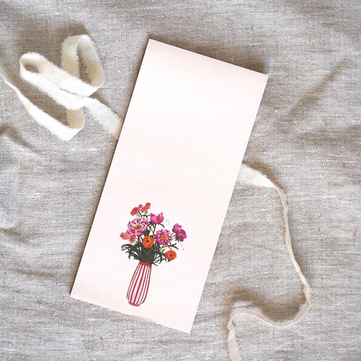 NEU: VORBESTELLEN BALD LIEFERBAR: NOTIZBLOCK PINK PEONIES