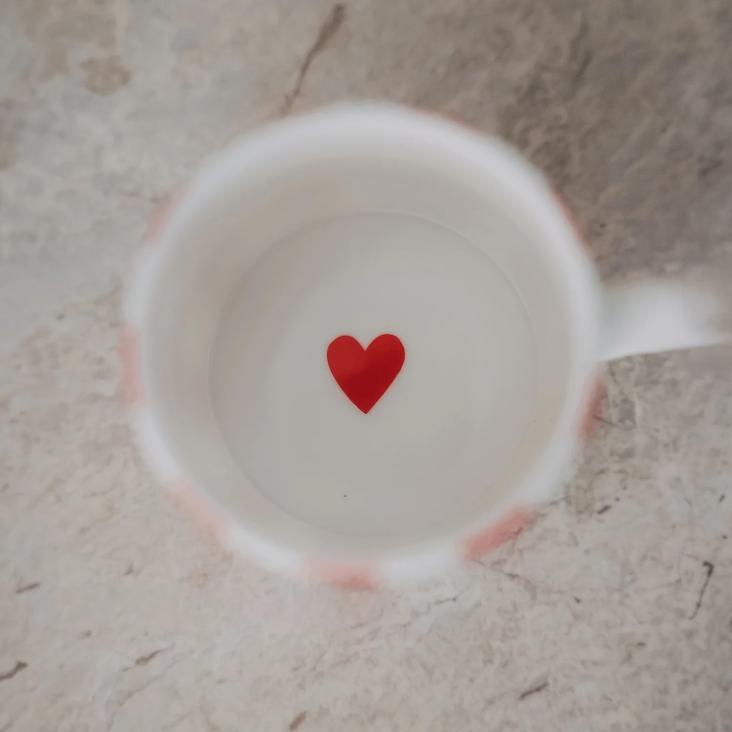 NEU: VORBESTELLEN: IM LAUFE VOM MAI LIEFERBAR: KLEINE TASSE STREIFEN ROT ♡ - 0