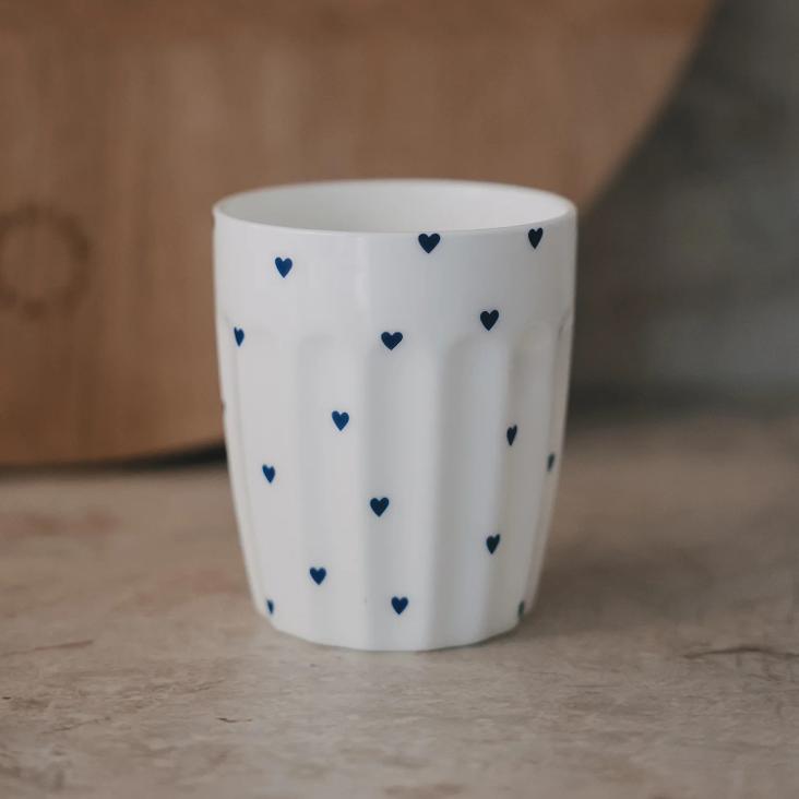 NEU: VORBESTELLEN: IM LAUFE VOM MAI LIEFERBAR: BECHER KLEINE HERZEN DUNKELBLAU ♡