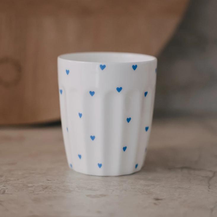 NEU: VORBESTELLEN: AB CA.10.5 LIEFERBAR: BECHER KLEINE HERZEN HELLBLAU ♡