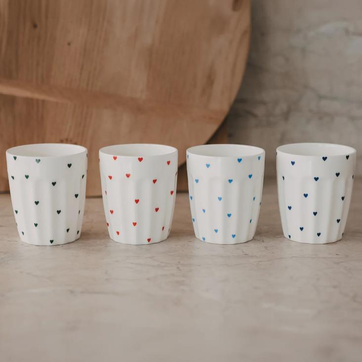 NEU: VORBESTELLEN: AB CA.10.5 LIEFERBAR: BECHER KLEINE HERZEN GRÜN ♡ - 0