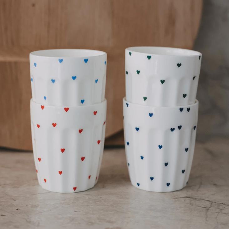 NEU: VORBESTELLEN: AB CA.10.5 LIEFERBAR: BECHER KLEINE HERZEN GRÜN ♡ - 1
