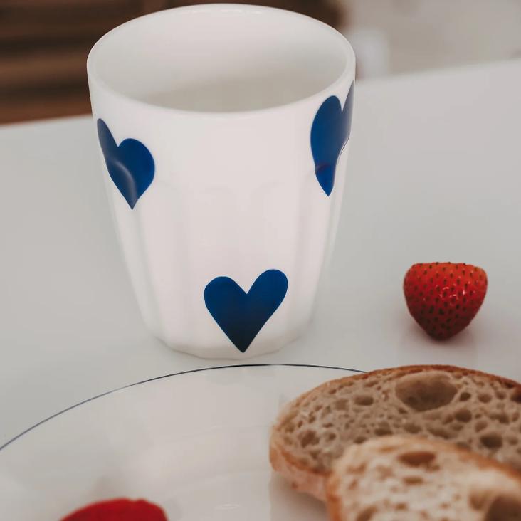 NEU: VORBESTELLEN: IM LAUFE VOM MAI LIEFERBAR: BECHER GROSSE HERZEN DUNKELBLAU ♡