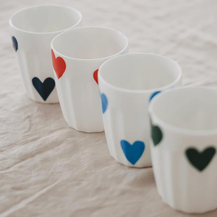 NEU: VORBESTELLEN: IM LAUFE VOM MAI LIEFERBAR: BECHER GROSSE HERZEN DUNKELBLAU ♡ - 3