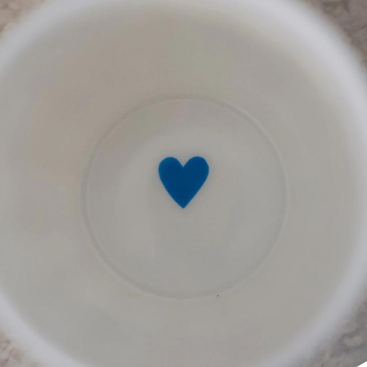 NEU: VORBESTELLEN: IM LAUFE VOM MAI LIEFERBAR: BECHER GROSSE HERZEN HELLBLAU ♡ - 4