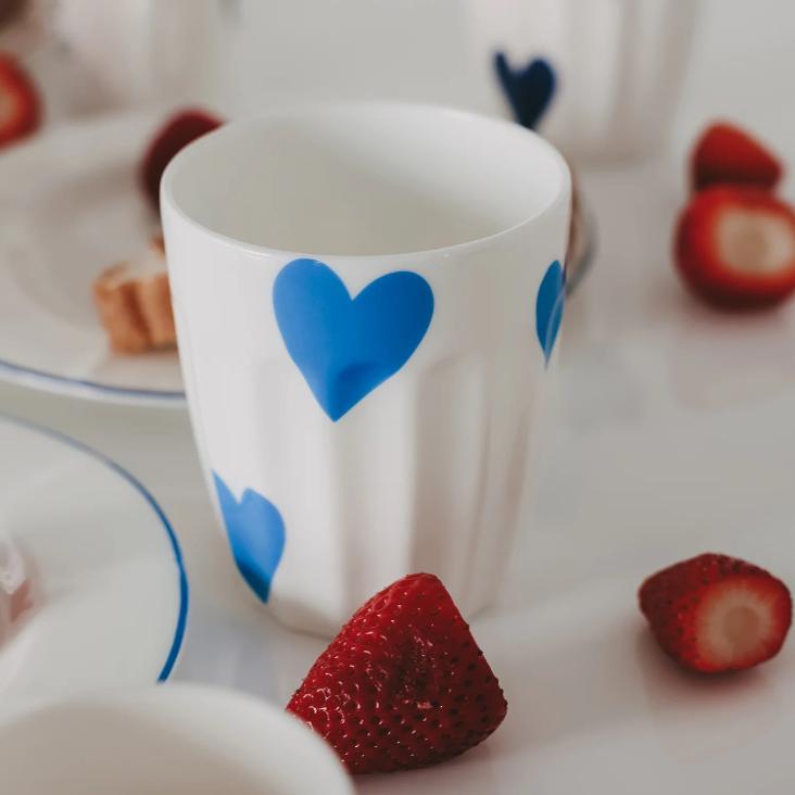 NEU: VORBESTELLEN: IM LAUFE VOM MAI LIEFERBAR: BECHER GROSSE HERZEN HELLBLAU ♡