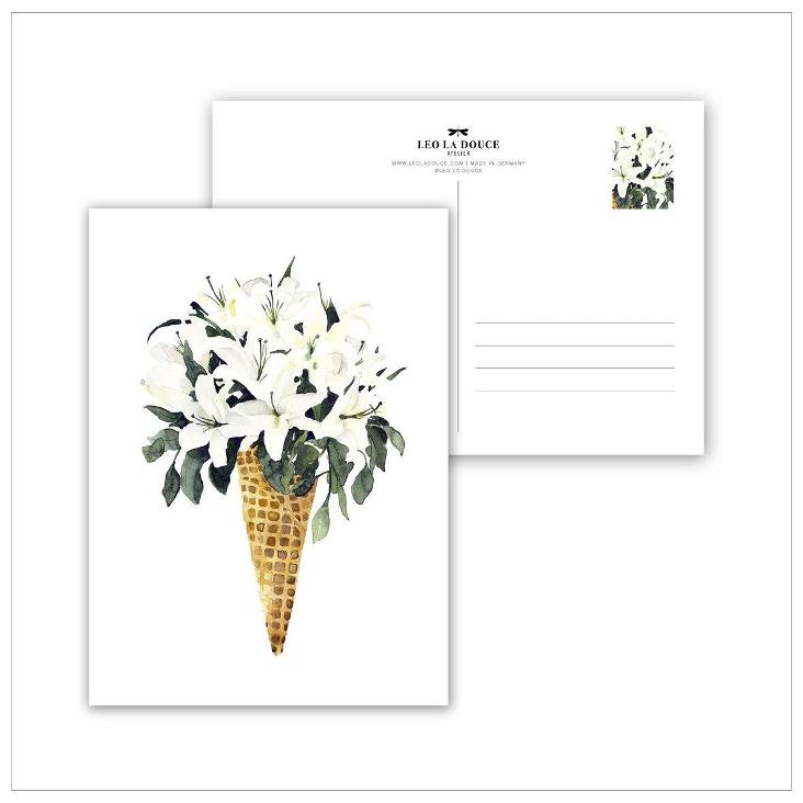WHITE FLOWER CONE