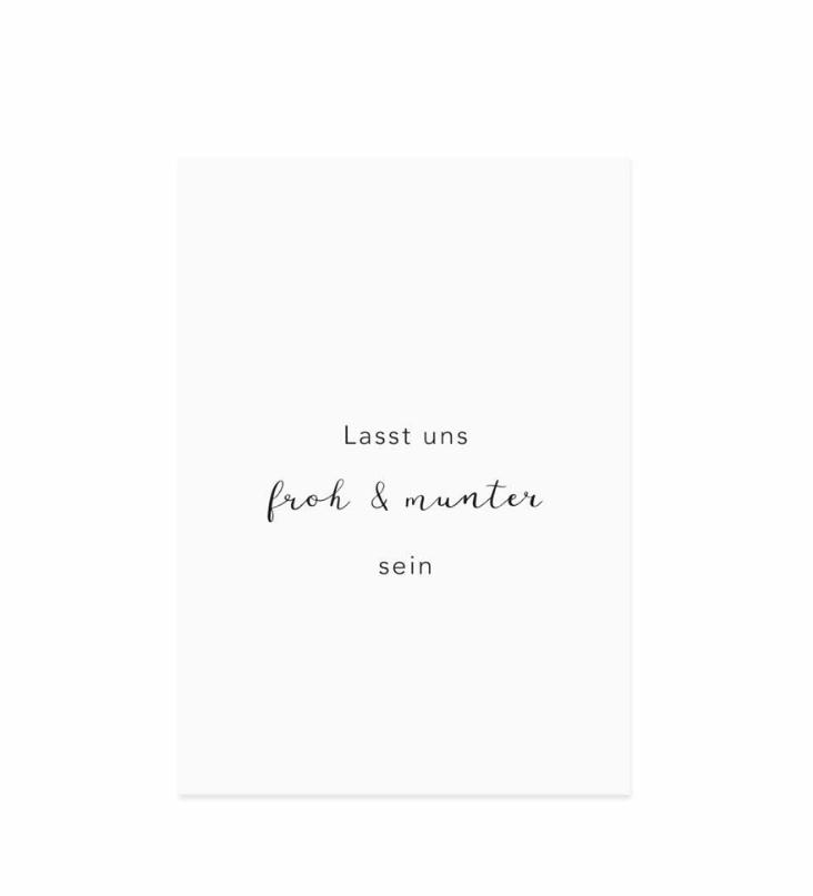 LASST UNS FROH UND MUNTER SEIN