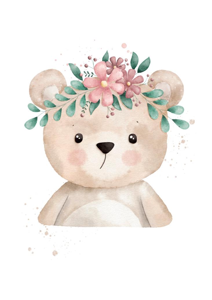 BÄRCHEN MIT BLUMEN