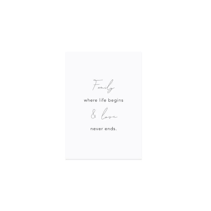 NEU: FAMILY WHERE LIFE BEGINS & LOVE NEVER ENDS - 0