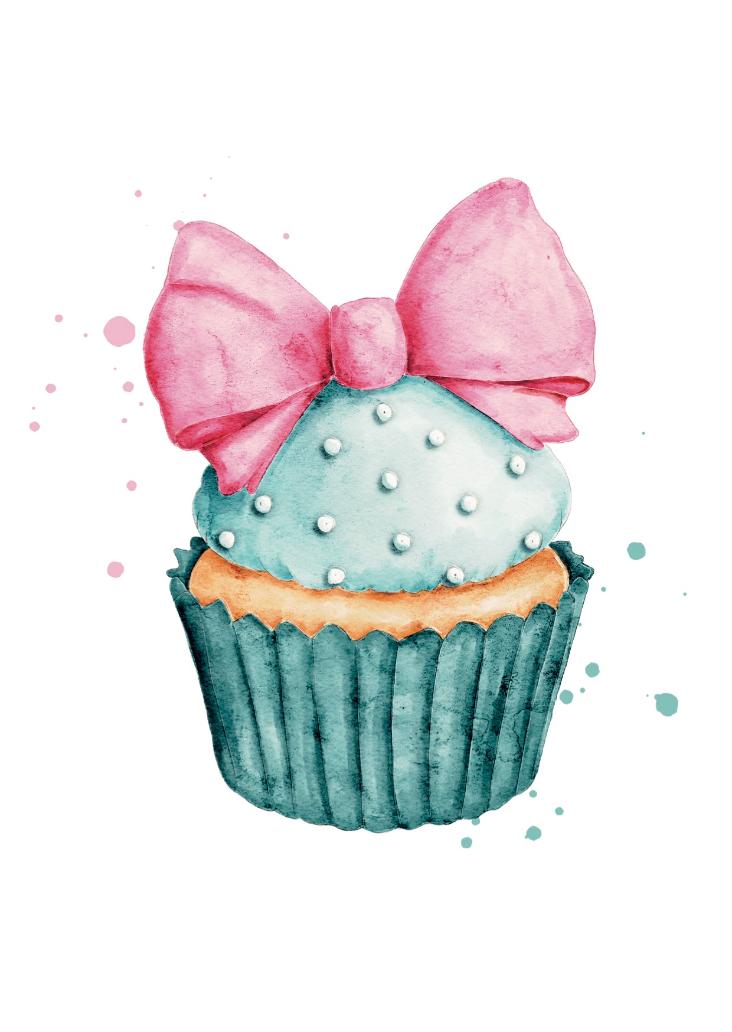 CUPCAKE MIT SCHLEIFE