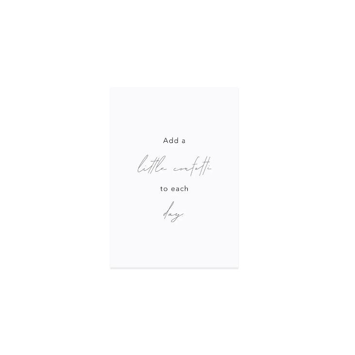 NEU: ADD A LITTLE CONFETTI TO EACH DAY