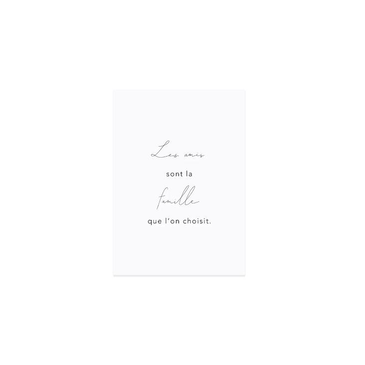 NEU: LES AMIS SONT LA FAMILLE QUE L`ON CHOISIT